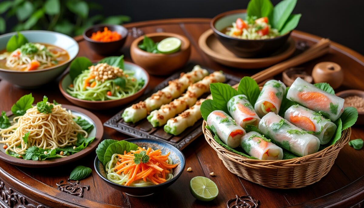 découvrez dix délicieuses recettes vietnamiennes légères qui raviront vos papilles ! explorez des plats authentiques, sains et faciles à préparer, parfaits pour une cuisine équilibrée. laissez-vous séduire par des saveurs fraîches et parfumées !