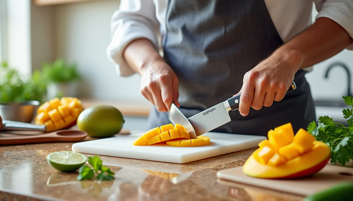 découvrez des techniques simples et efficaces pour couper votre mangue comme un pro. apprenez des astuces faciles qui transformeront votre manière de préparer ce fruit délicieux, tout en préservant sa texture et sa saveur.