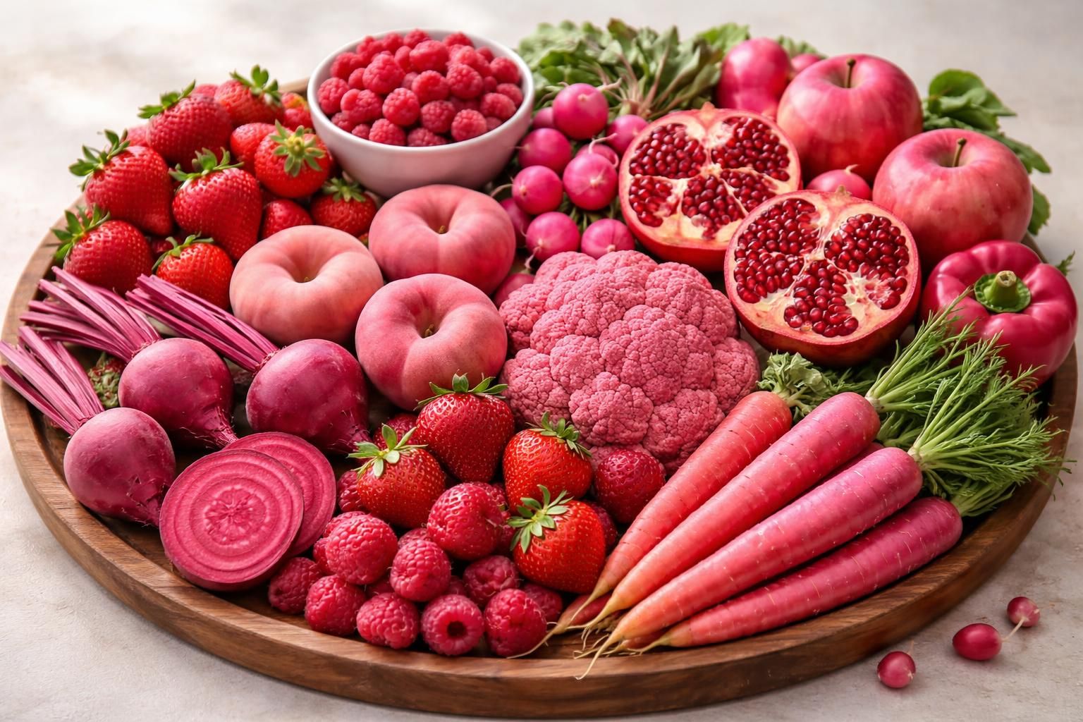 explorez une sélection savoureuse de fruits et légumes roses, alliant couleurs délicates et bienfaits nutritionnels pour une alimentation saine et gourmande.